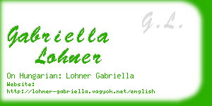 gabriella lohner business card